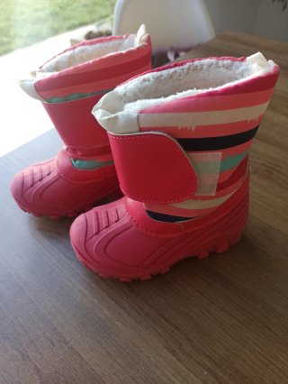 Botas de agua y nieve rosas talla 24