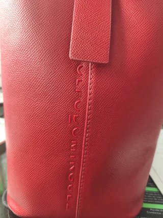 Bolso cubo marrón/naranja