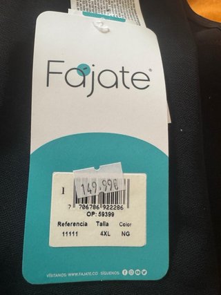 Faja Fajate Negra Nueva