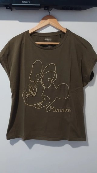 Camiseta Disney Minnie Mouse Verde Oliva