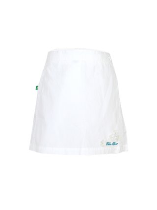 Bolso blanco con flores