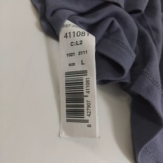Camiseta tirantes Mango azul talla L