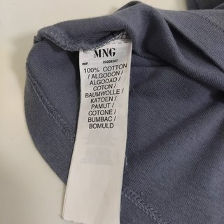 Camiseta tirantes Mango azul talla L