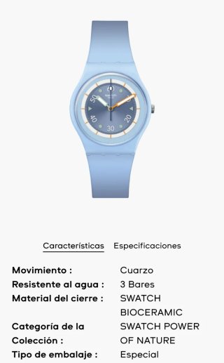 Reloj Swatch Unisex Azul