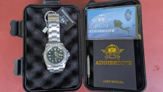 Reloj Addiesdive Plata con dial negro