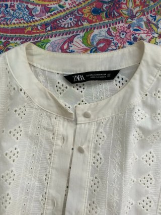 Camisa Zara Blanca Mujer
