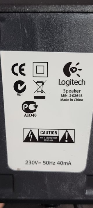 Altavoces Logitech S-0264B Negros