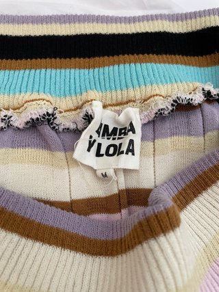 Conjunto Bimba y Lola falda y camiseta rayas