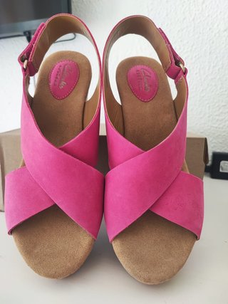 Sandalias Clarks Cuña Corcho T39.5