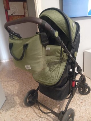 Carrito de bebé verde Loreto
