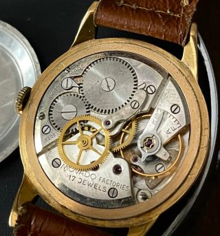 Orologio Movado Fab Suisse vintage con scatola 50s