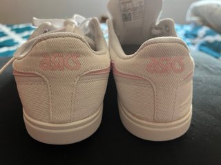 Deportivas ASICS lona mujer blancas y rosas