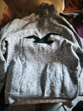 Sudadera Hollister Gris y Negra