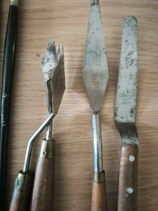 Set de Pinceles y Espátulas para Pintura al Óleo