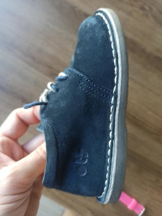 Zapatos azules de ante. OTS piel talla 24