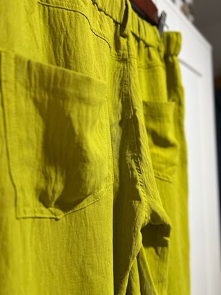 Pantalón de verano verde talla M