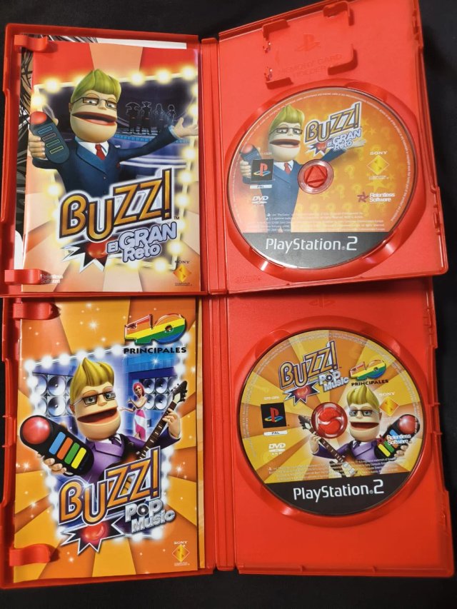 Lote Buzz: Pop Music + Gran Reto. PlayStation 2.
