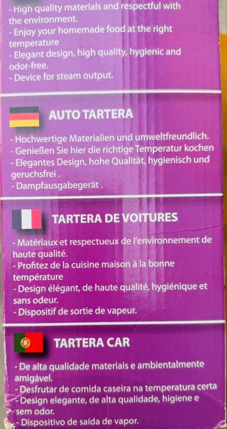 Tartera Eléctrica 40W Coche AC:12V