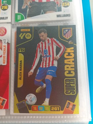 8 cartas fútbol Panini