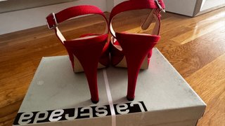 Sandalias La Strada Rojas Talla 37