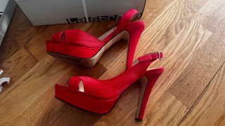 Sandalias La Strada Rojas Talla 37