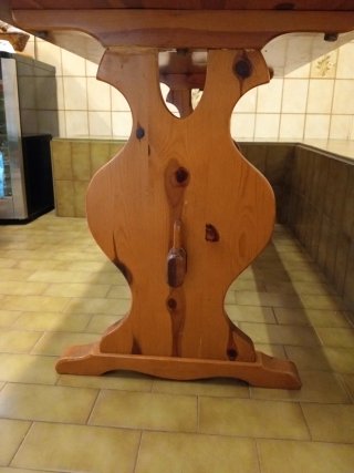 Mesa de madera rústica comedor o cocina