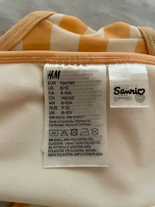 Bikini Hello Kitty H&M Talla 8-10 Años