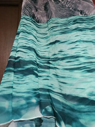 Vestido Salsa Gasa Asimétrico Multicolor