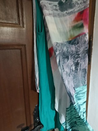 Vestido Salsa Gasa Asimétrico Multicolor