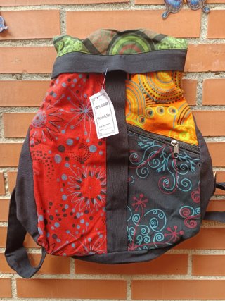 Mochila de tela con estampado 40x35 cm+-