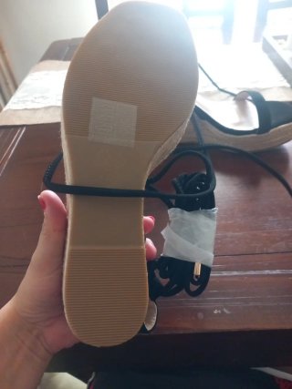 Sandalias cuña mujer negras talla 40