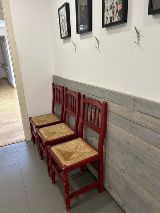 10 Sedie Rustiche in Legno Massello