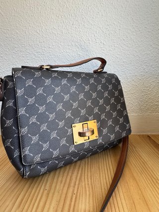Bolso Satchel JOOP! Negro y Dorado