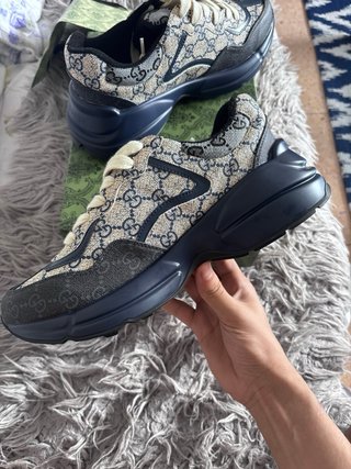 Zapatillas Gucci Rhyton Beige/Azul