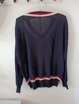 Jersey fino azul y rojo