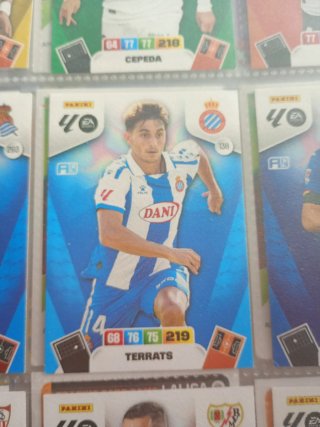 9 cartas fútbol Panini