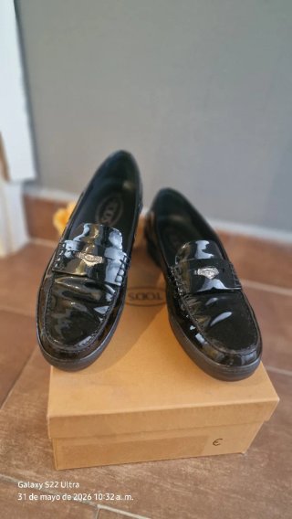 Mocasines Tod's Mujer Negros Charol