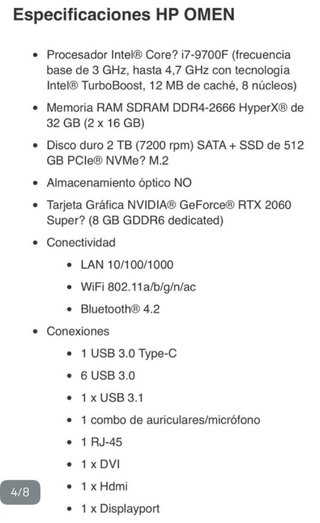 HP Omen Gaming PC con pantalla y teclado
