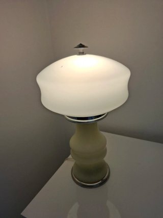 Lampada vintage vetro e metallo