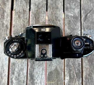 Nikon EM 35mm Reflex Fotocamera Vintage Nera