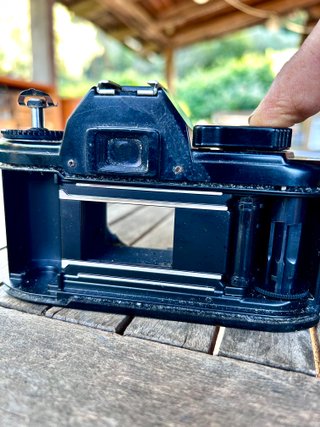Nikon EM 35mm Reflex Fotocamera Vintage Nera