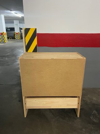 Cómoda de madera 3 cajones