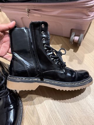 Botines charol negros talla 37