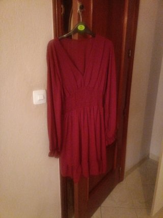 Vestido burdeos M
