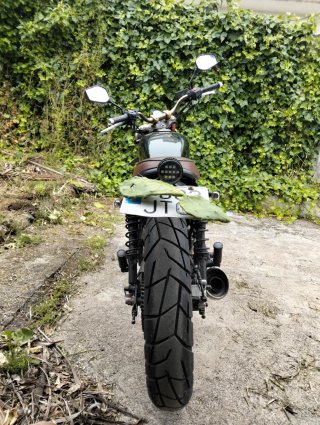 Moto Hanway Scrambler 125cc Enduro Marrón/Verde