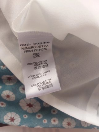 Vestido de verano eco-couture floral