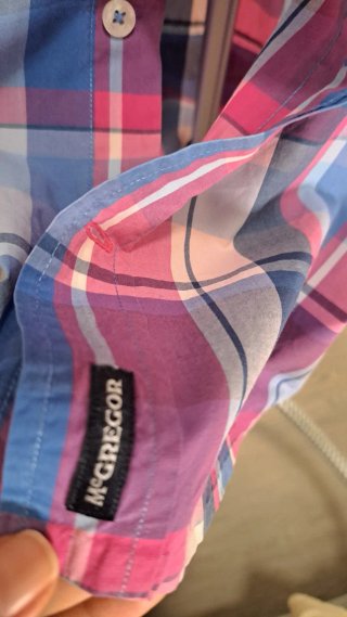 Camisa McGregor cuadros azul y rosa