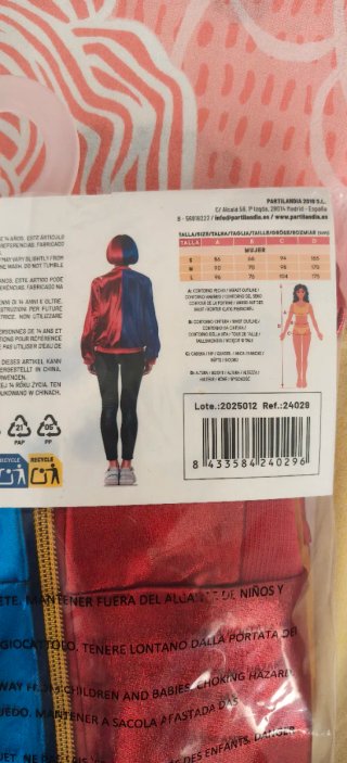 Chaqueta Bomber Bicolor Talla S