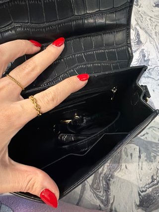 Bolso Jacquemus Negro Cocodrilo