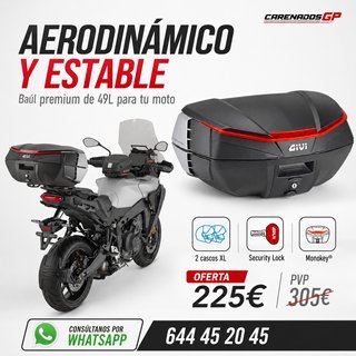 BAUL GIVI V49N AIR 49L MONOKEY OFERTA BAULES MOTO
